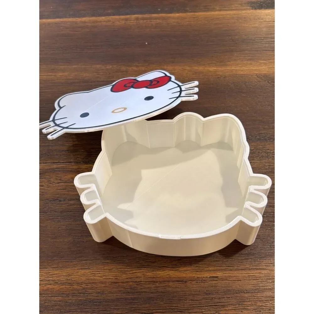 Hello Kitty Keepsake Box Lid Kawaii Box Trinket Jewelry Organizer Sanrio Décor